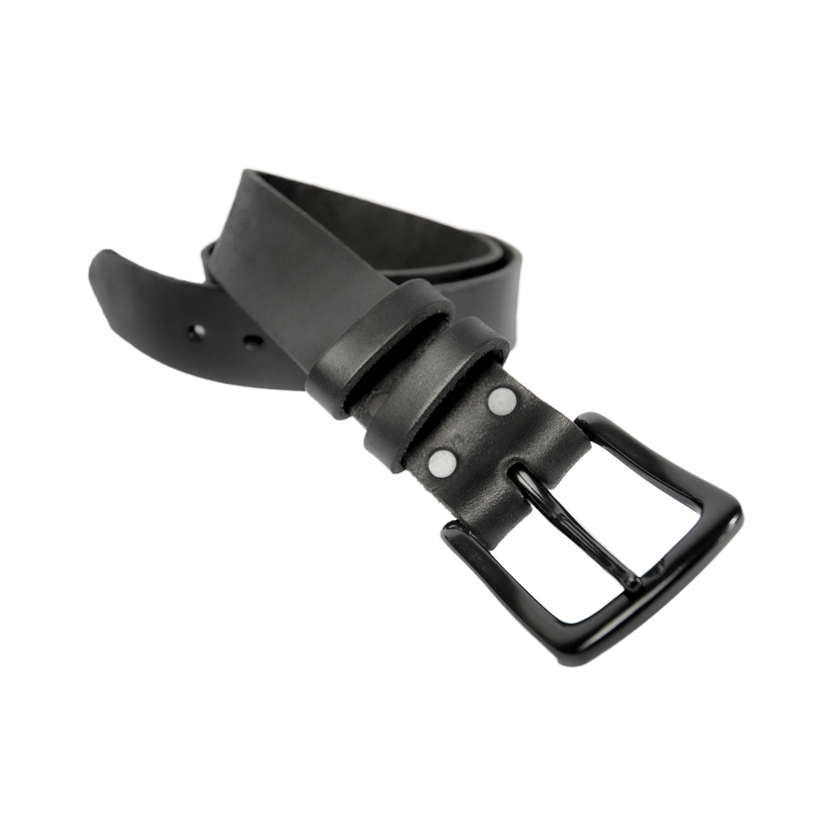 Cinturon Studebaker Detroit Cuero Negro - Imagen 3