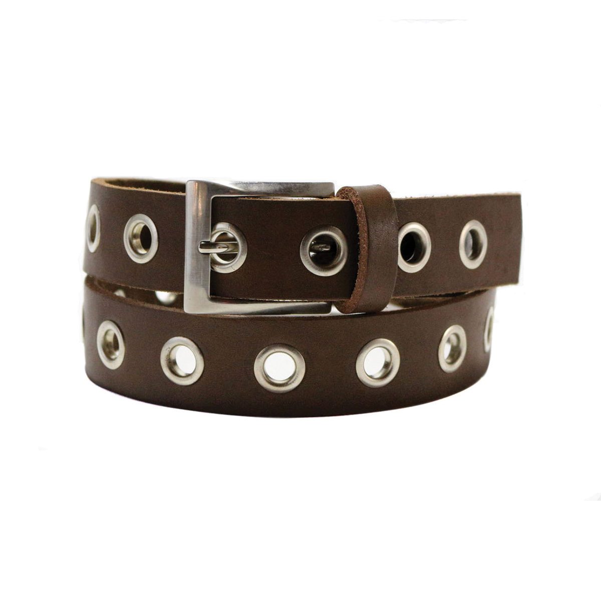 Cinturon Studebaker Ojal Cuero Marron