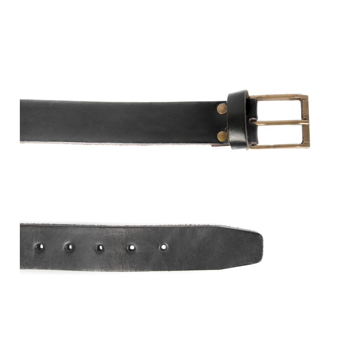 Cinturon Studebaker Cuero Pierce Negro - Imagen 4