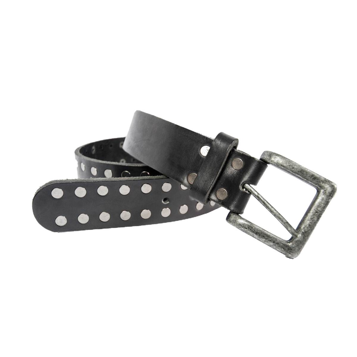 Cinturon Studebaker Race Cuero Negro - Imagen 2