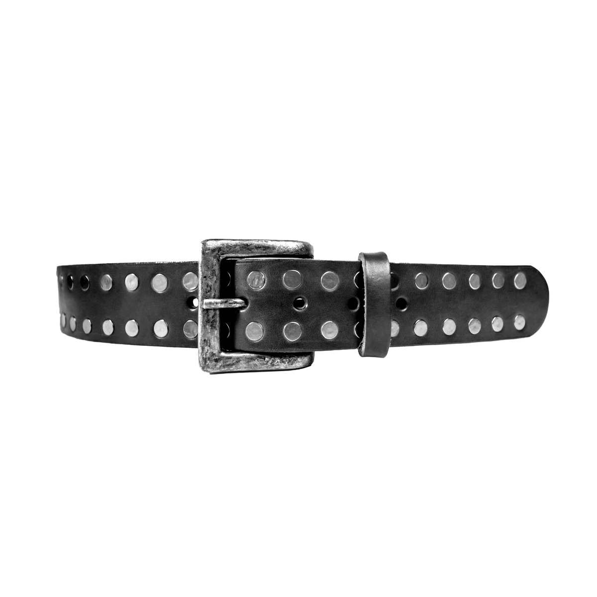 Cinturon Studebaker Race Cuero Negro - Imagen 4