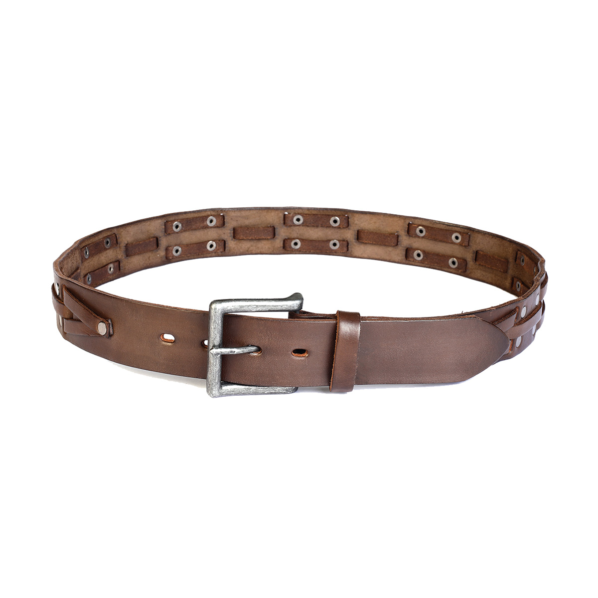 Cinturon Studebaker Thunder Cuero Marron - Imagen 2