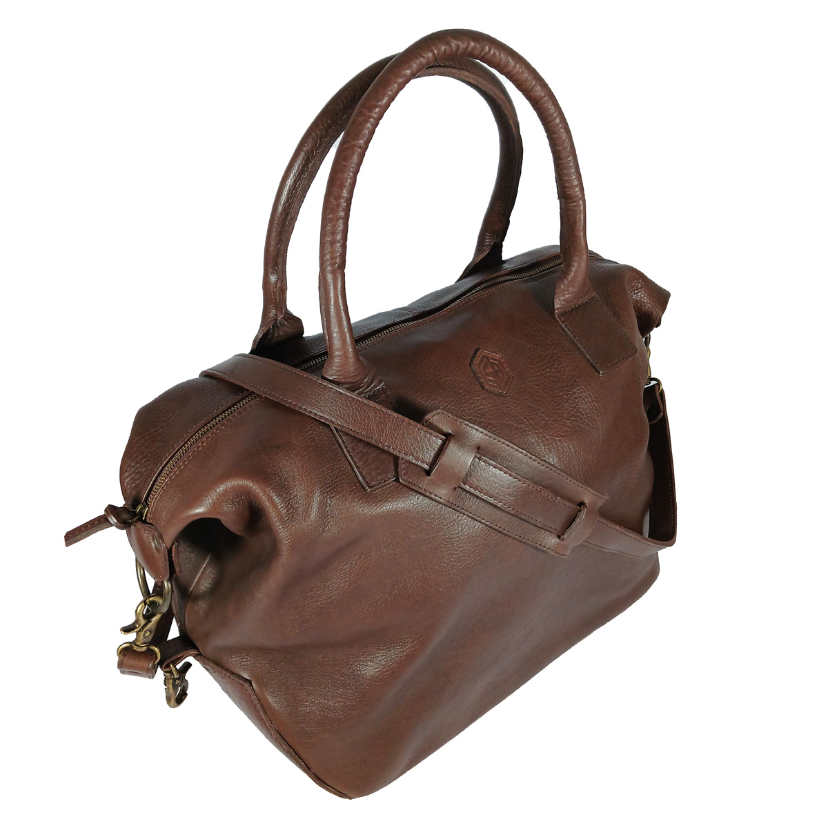 Bolso Studebaker Traveler Cuero Marron - Imagen 2