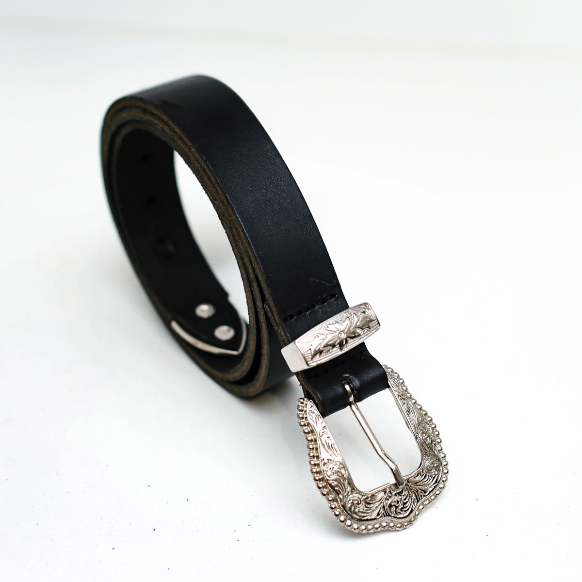 Cinturon Mujer Cuero Studebaker Texas Hebilla Plateada - Imagen 4