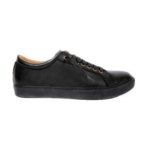 Zapatillas Studebaker Goose Cuero Negro Suela Negro